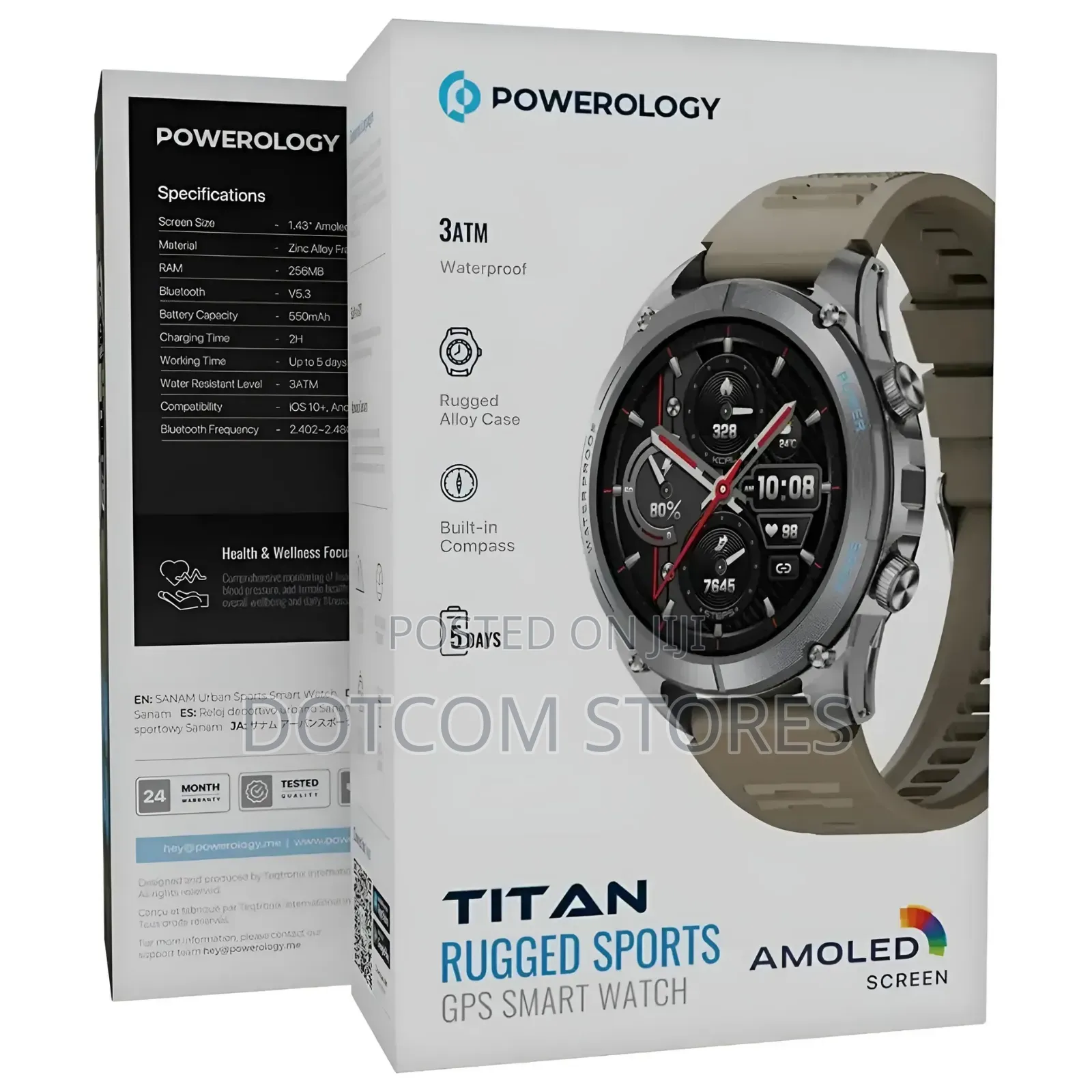 Powerology Titan Rugged Sport GPS Smart Watch