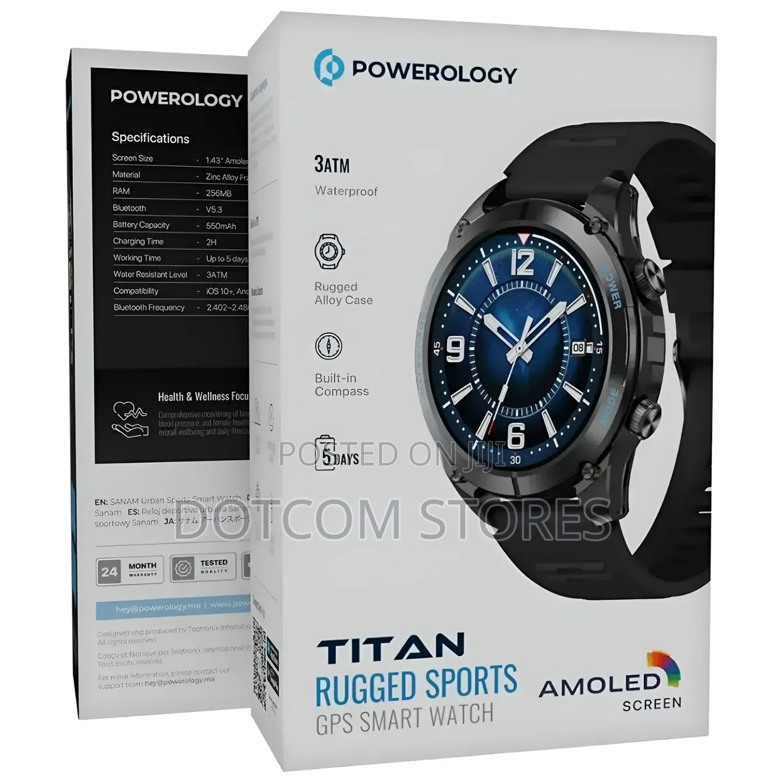 Powerology Titan Rugged Sport GPS Smart Watch