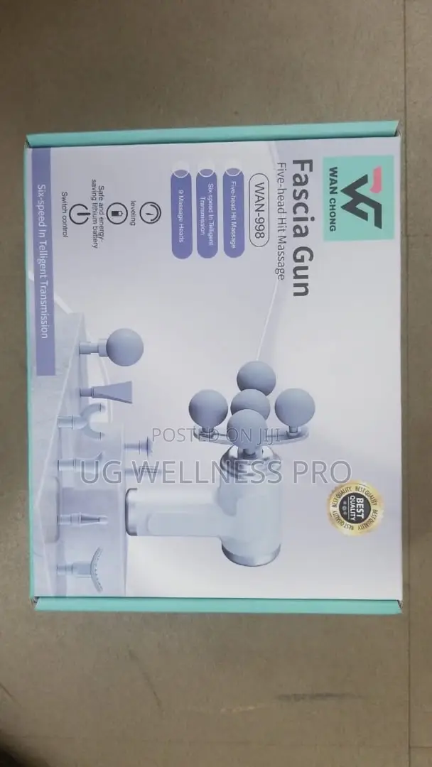 Wan Chong 5-Head Fascia Massage Gun - 6 Speeds 9 Massage Heads