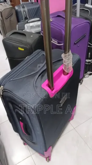 Medium Sized Black Compartment Suitcase