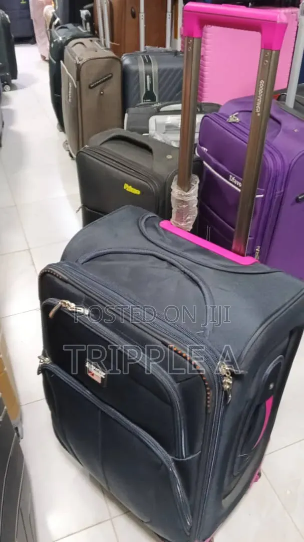 Medium Sized Black Compartment Suitcase