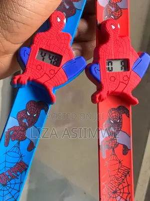 Traders Spider Strap Digital Watch Features a Colorful Spiderman Dial
