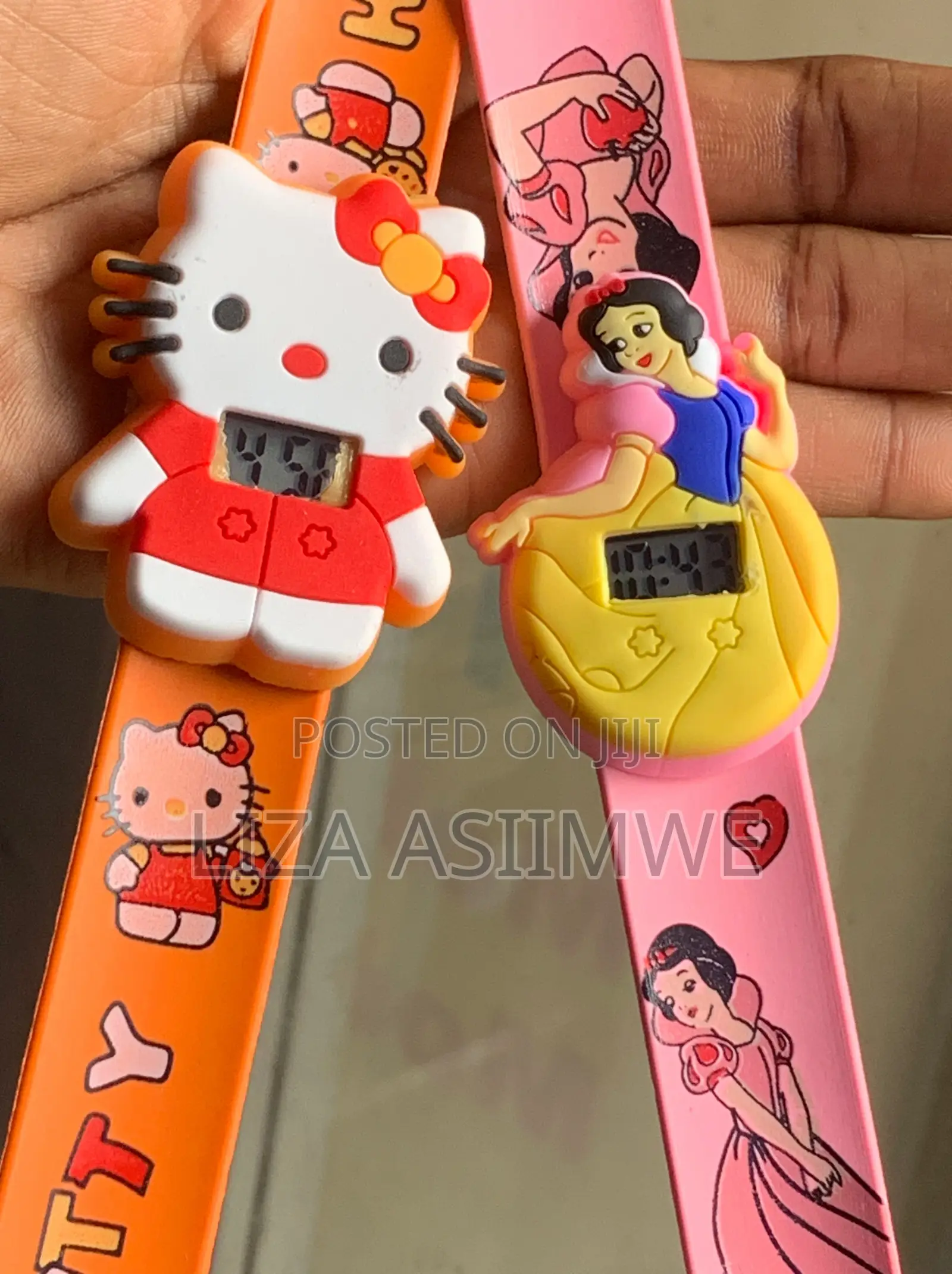 Silicone Slap Band Digital Watches for Children Featuring Characters