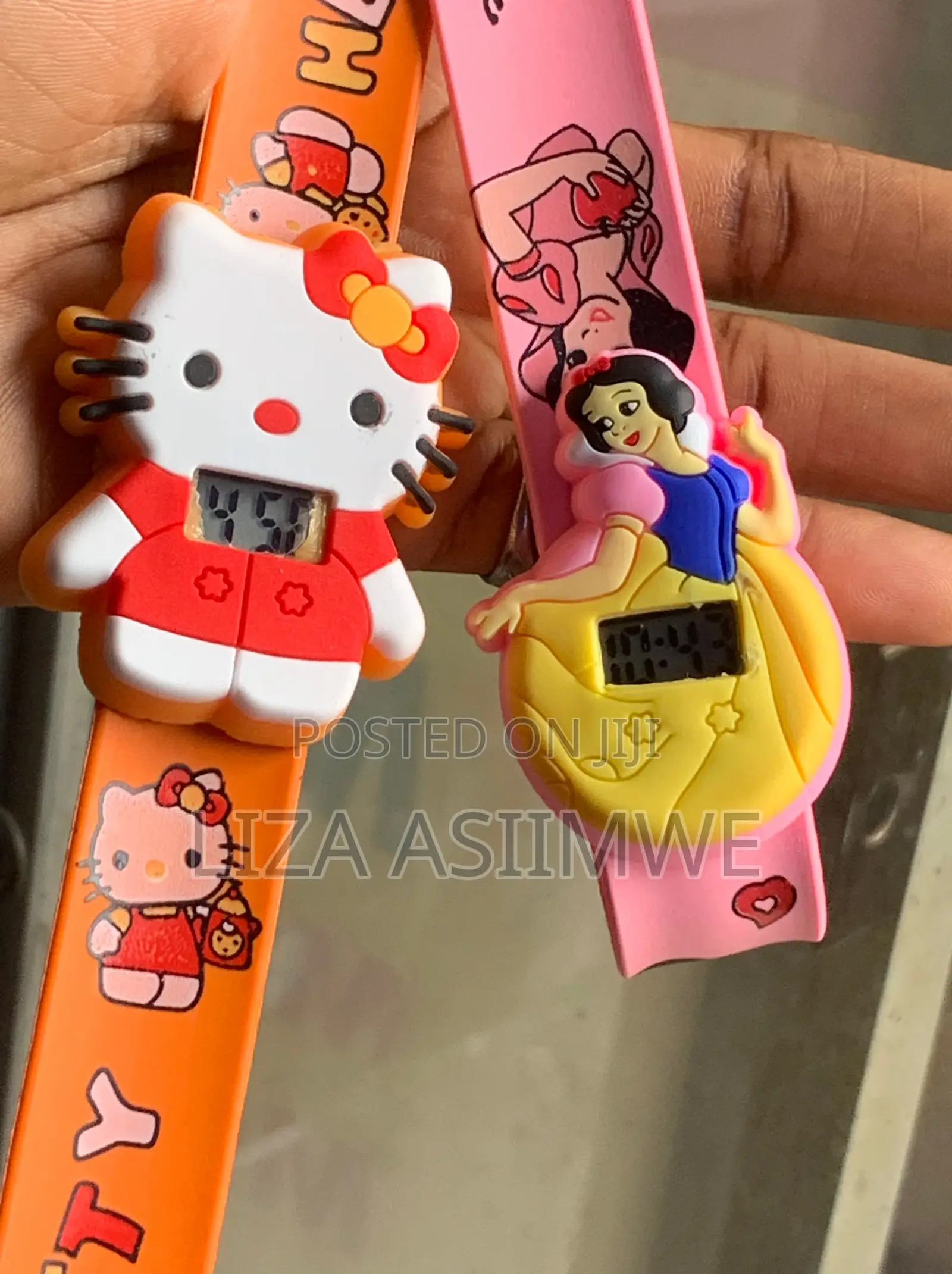 Silicone Slap Band Digital Watches for Children Featuring Characters