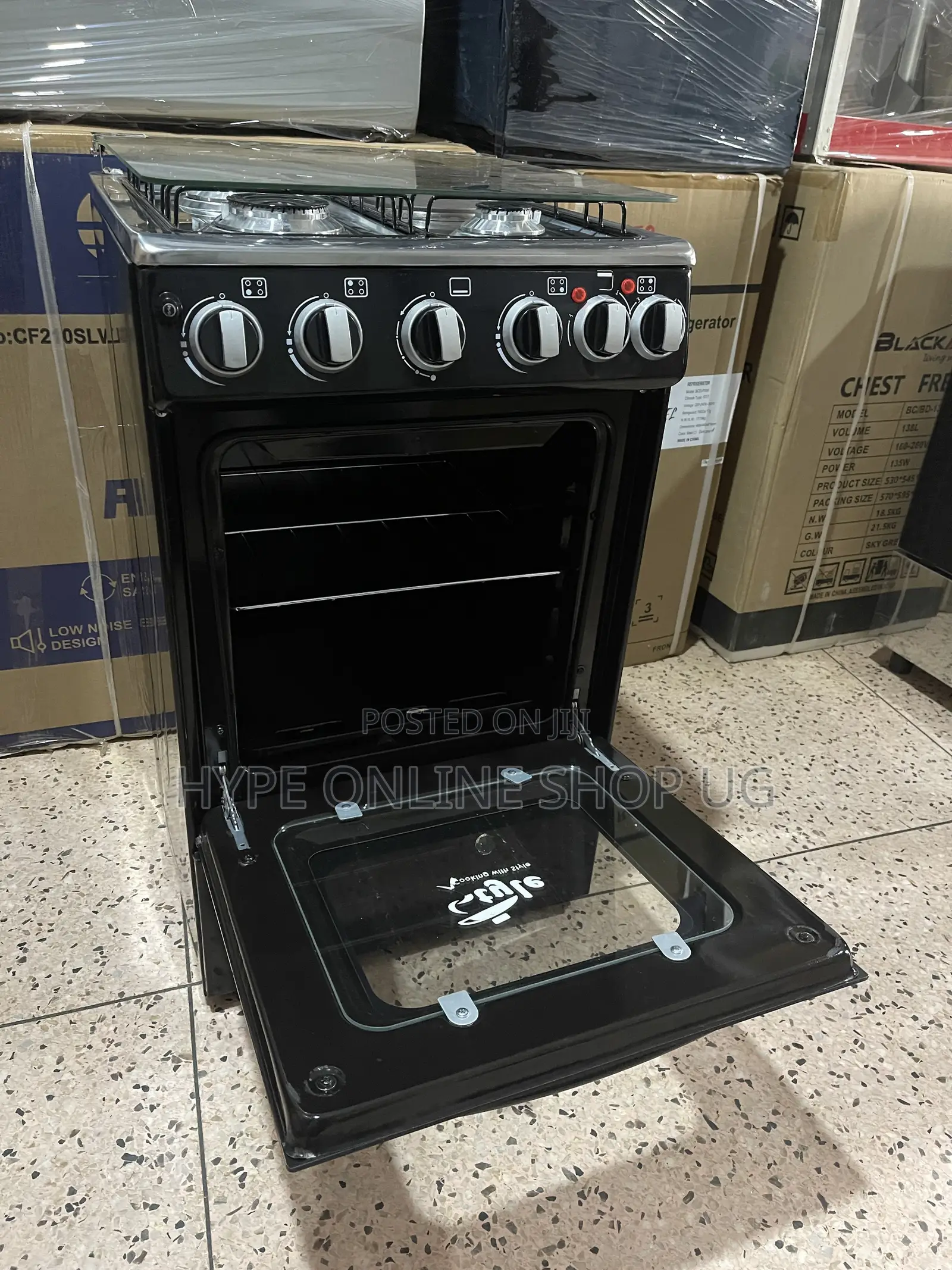 3+1,imported Used Electric and Gas Standing Cooker With Dual Oven