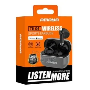 Amaya TK04 Wireless Sports Earbuds – Pure Bass, 20hr Play Time