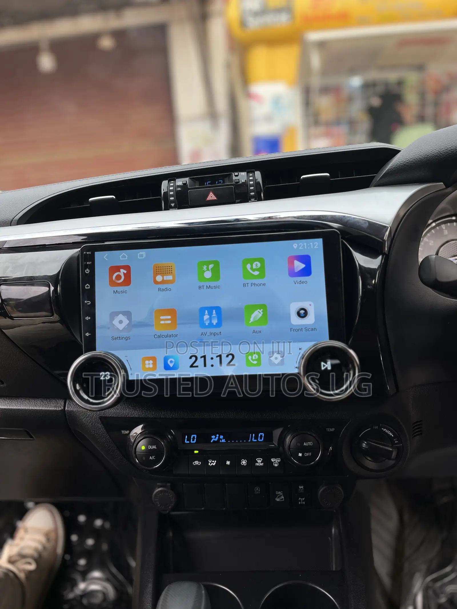 Hillux Vigo Original Dual Knob Android Screen Kop89