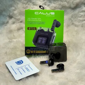 Calus BT33 Wireless Earbuds With a Transparent Charging Case Design