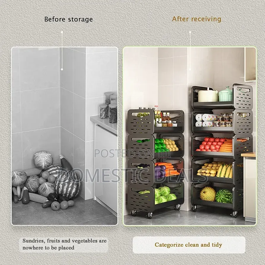 Kitchen Shelf, Standing Kitchen Service Cart Organizer