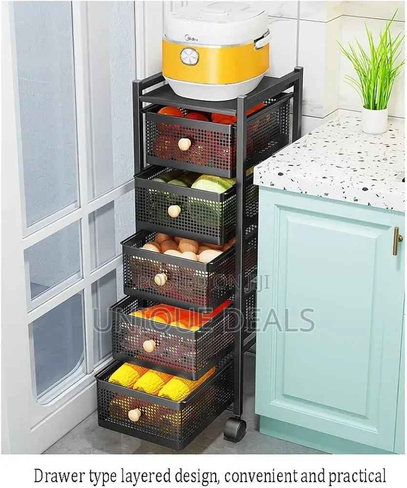Kitchen Basket Floor Multi-Layer Storage Racks