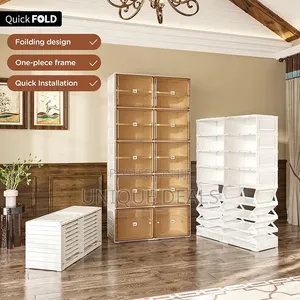 Portable Shoe Rack Organizer for Closet Entryway, Stackable