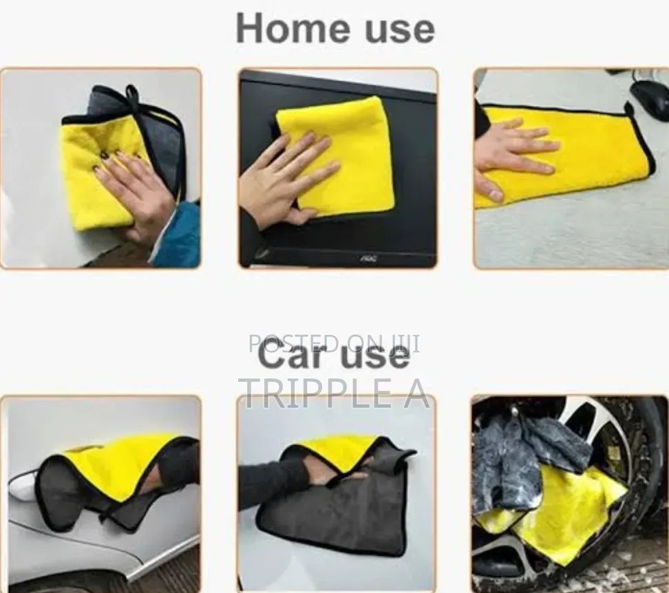 Super Thick Car Microfiber Drying Towel Absorbent Car Rug