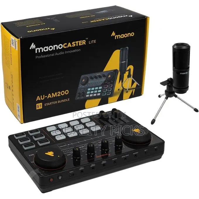 MAONO Podcast Equipment Bundle Audio Mixer All-in-One
