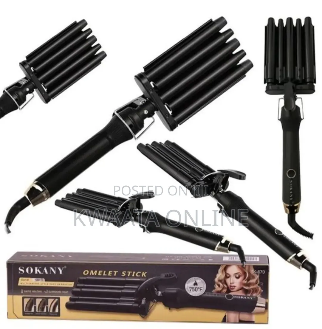 Sokany SK-669 Triple Hair Curler 25mm Water Wave 750F