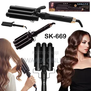 Sokany SK-669 Triple Hair Curler 25mm Water Wave 750F