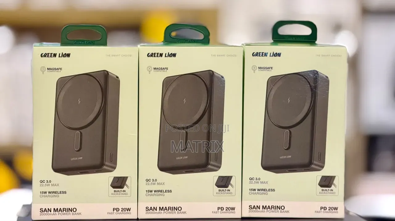 Green Lion 20000mah Power Bank With LED Indicator