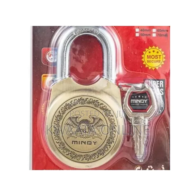 Mindy Antique Zinc Alloy Padlock With 4 Keys Heavy Duty Lock 70mm