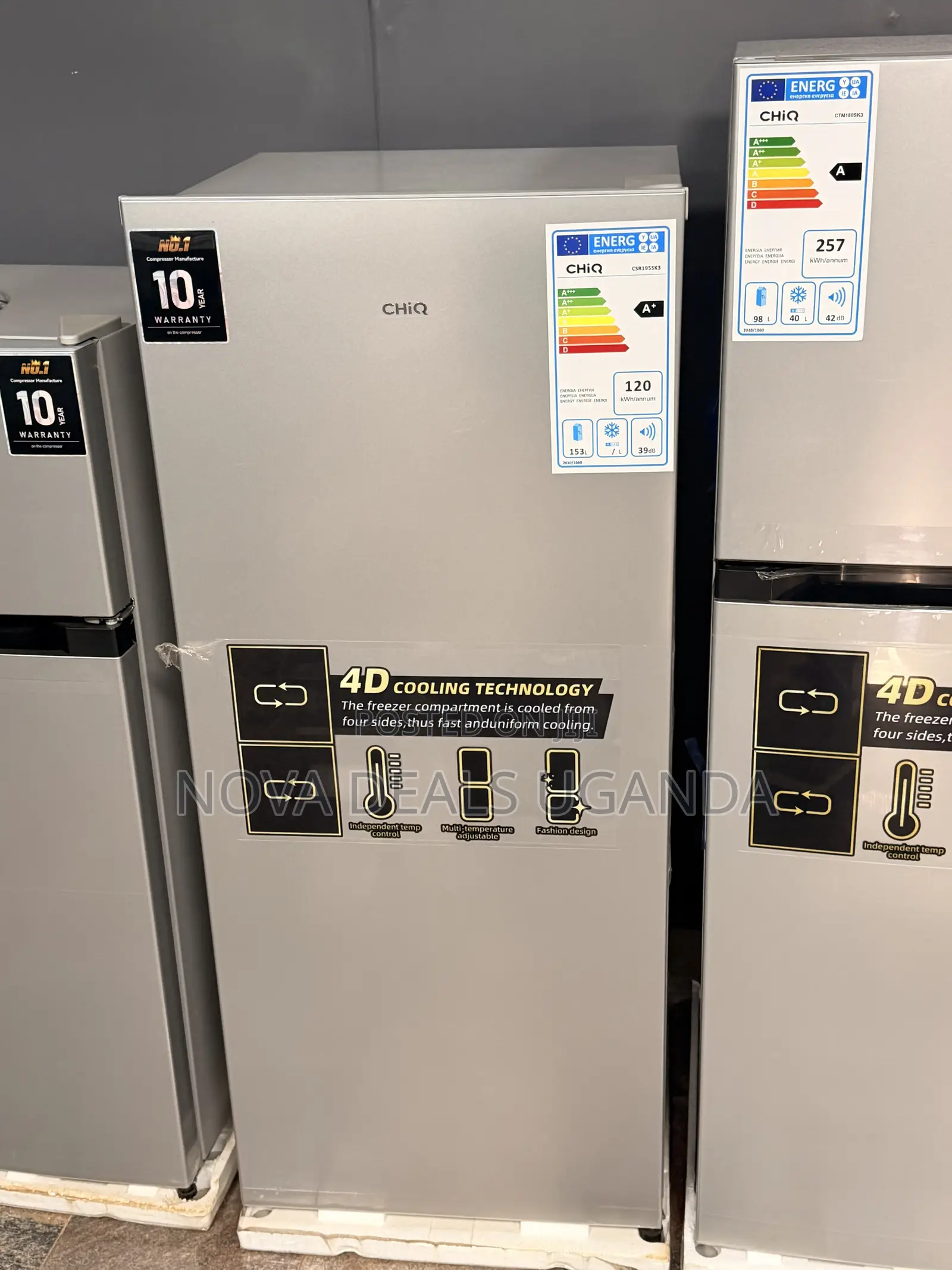 Chiq 195 Litres Single Door Refrigerator-Silver