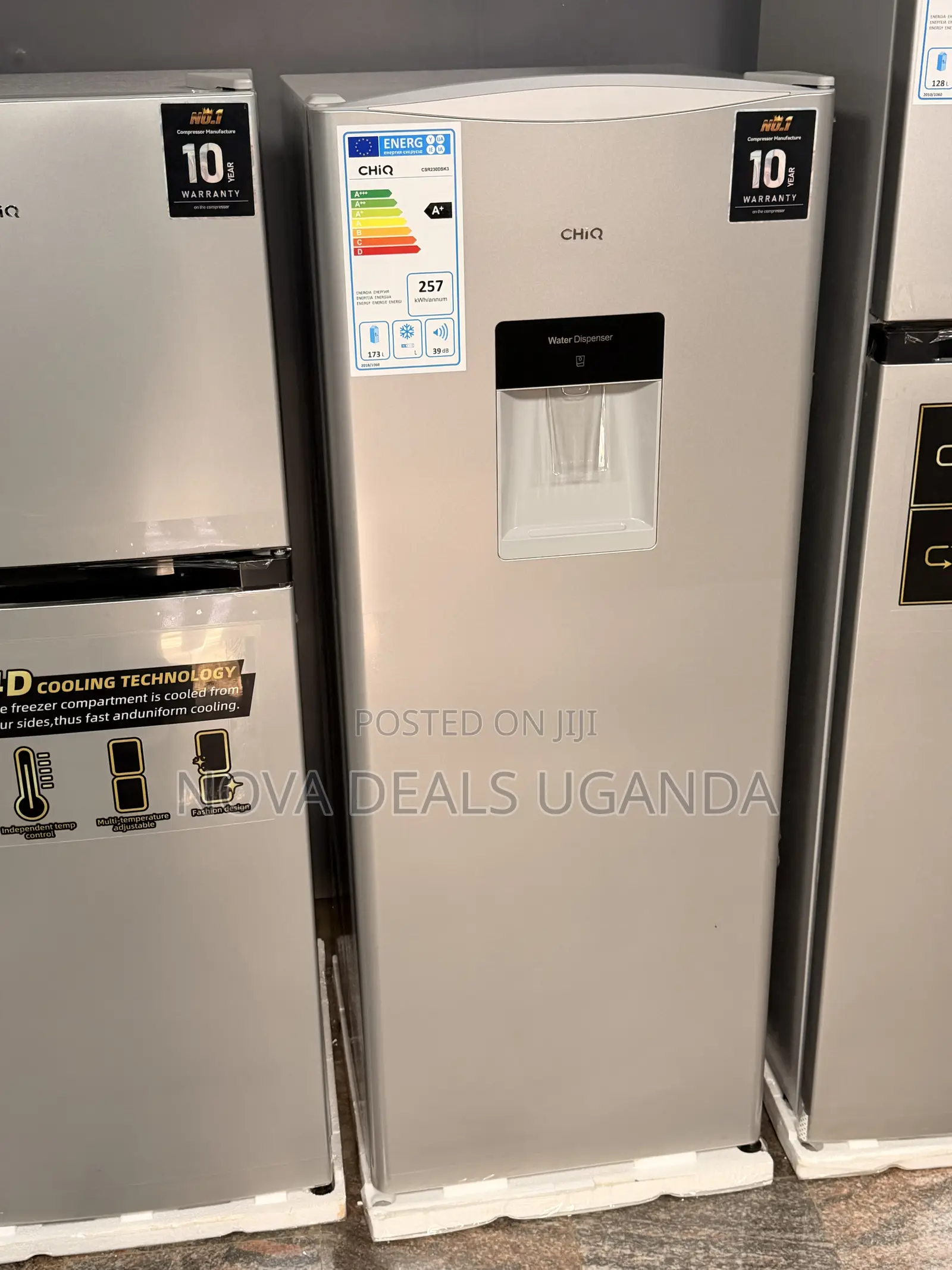 Chiq 230 Litres Single Door Refrigerator With Water Dispenser