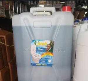 20-Liter Container of Jireh Pine Fresh Toilet Cleaner.
