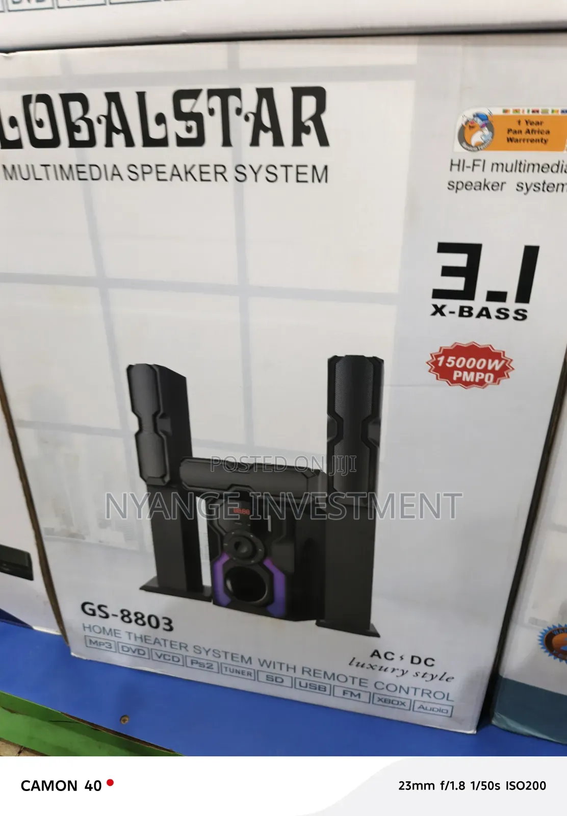Globalstar GS-8803 Multimedia Speaker System, a 3.1 Channel Setup.
