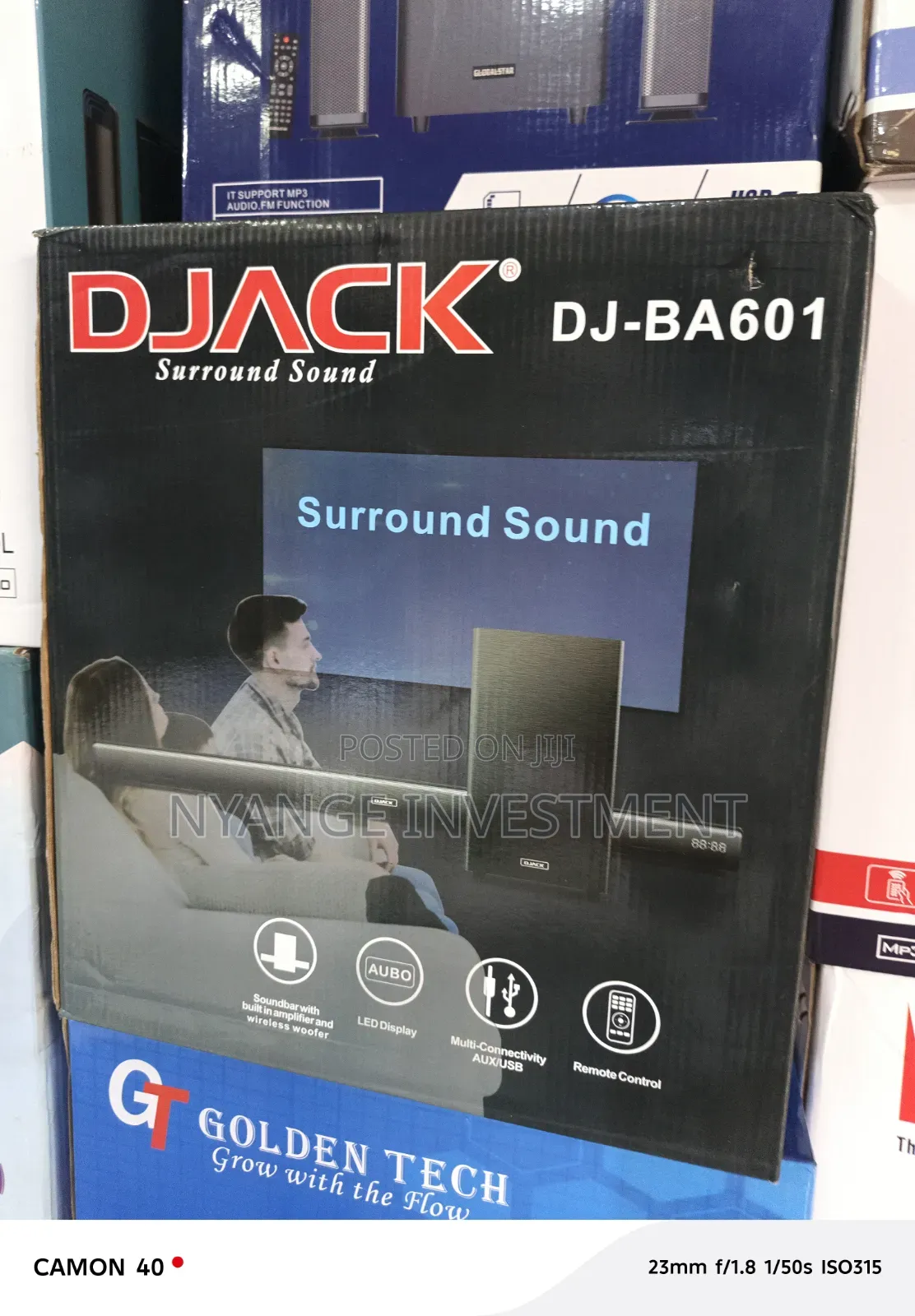 Djack DJ-BA601 Sound Bar With a Wireless Woofer and LED Display.