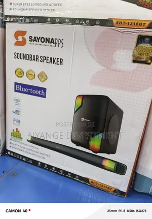 Sayona SHT-1317BT 2.1 Channel Soundbar System.