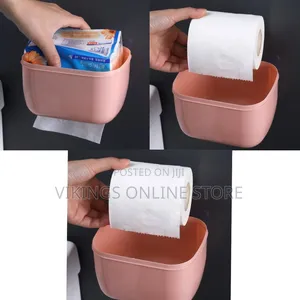 Wall-Mounted Paper Towel Dispenser Toilet Tissue Container Dust Proof