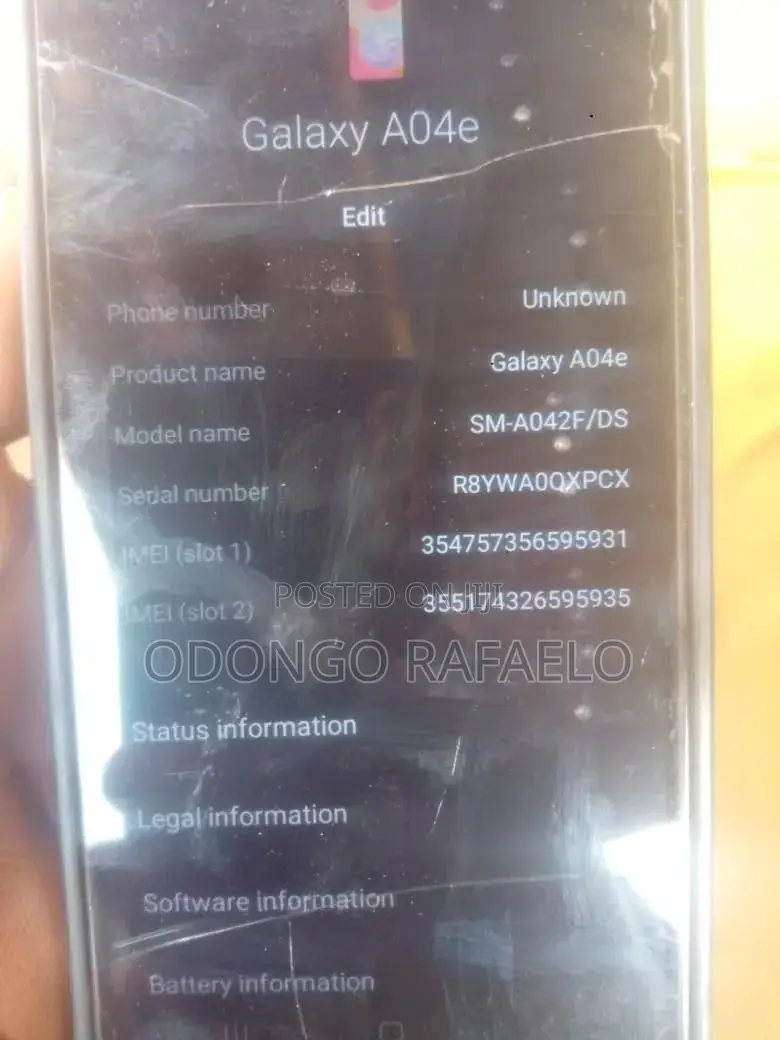 Samsung A10 32 GB Black