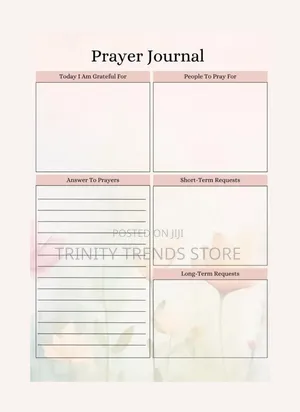 Prayer Journal – A5 Spiral Journal for Prayer Requests Faith