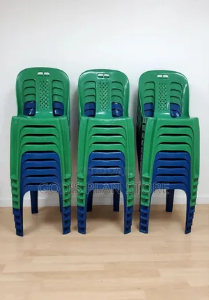 Stackable Plastic Chairs Colors Blue Green
