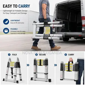 4.0M+4.0M Multi-Purpose Aluminum Telescoping a-Frame Extension Ladder