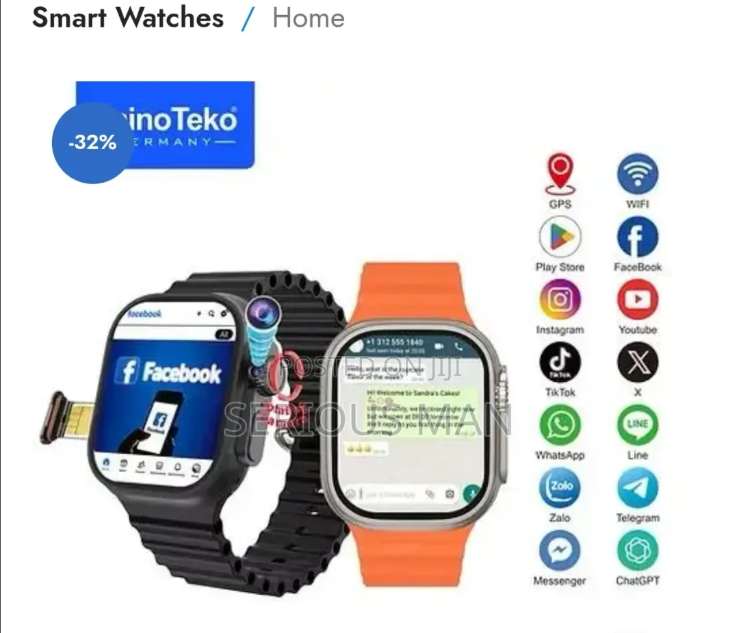 HainoTeko FG-10 Smartwatch Featuring a Rotating Camera.