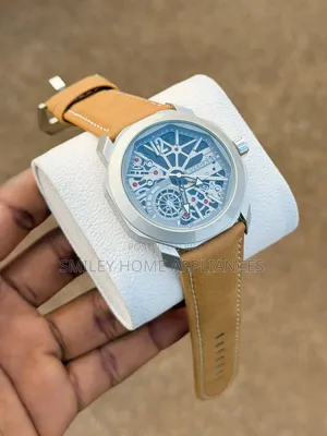 Genuine Leather Strapped Bvlgari Men's Authentic Automatic Wrist Edit