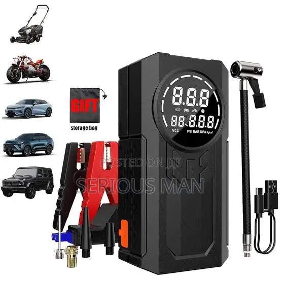 Car Jump Starter With Digital Tyre Inflator