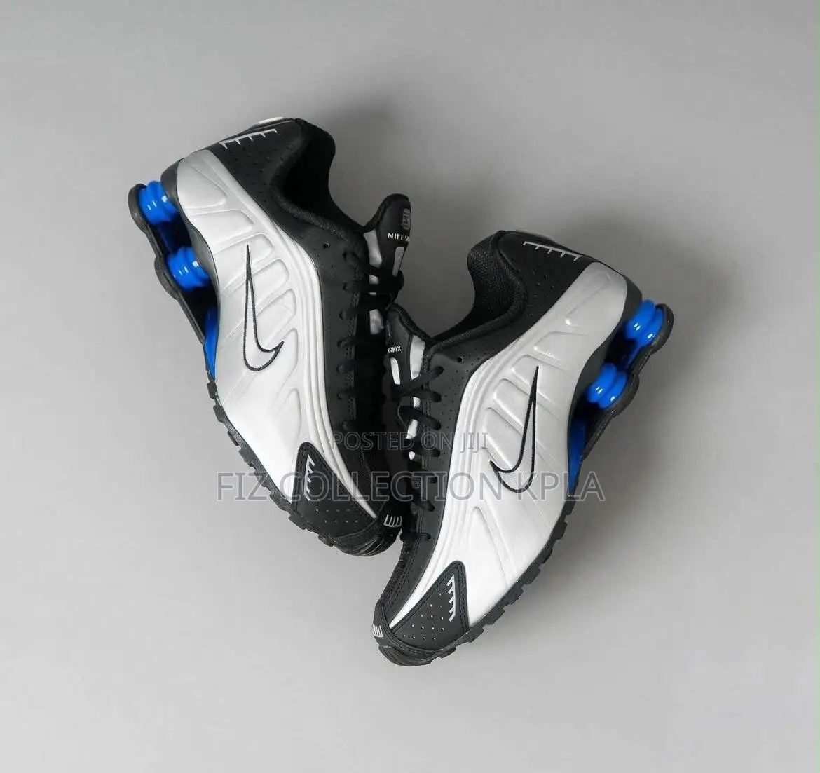 Nike Shox R4 Black Racer Blue Original Sneakers
