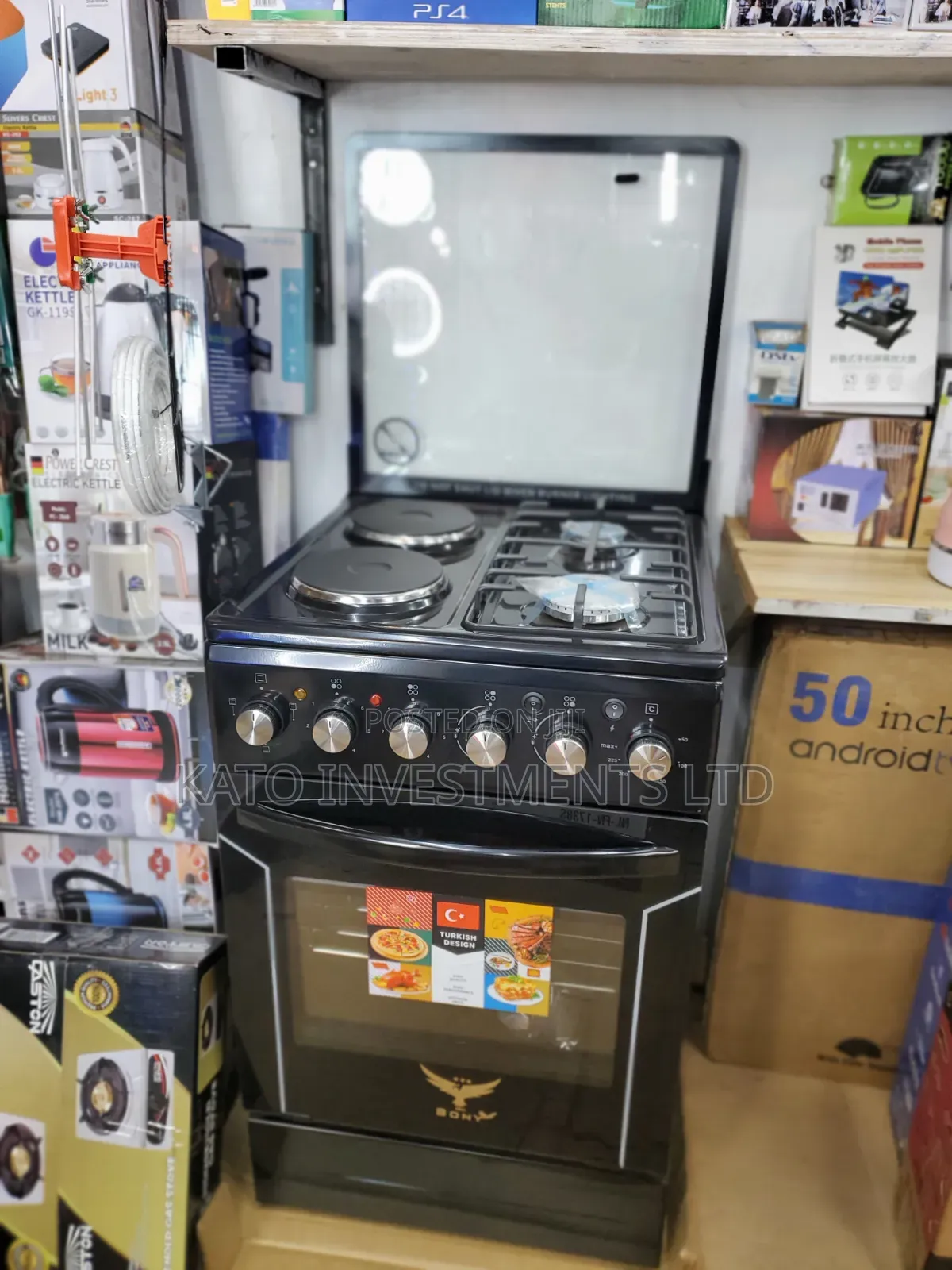 Pana Sony 50*50 Inch 2+2 Electric Oven Gas Cooker