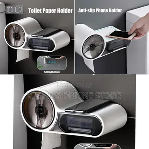 Wall-Mounted Magic Sticker Series Tissue Roll Holder - Toilet Paper