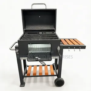 Heavy-Duty Charcoal BBQ Grill and Smoker.