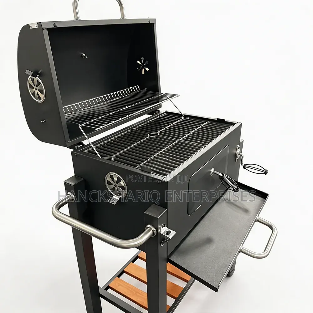 Heavy-Duty Charcoal BBQ Grill and Smoker.