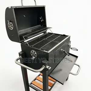 Heavy-Duty Charcoal BBQ Grill and Smoker.