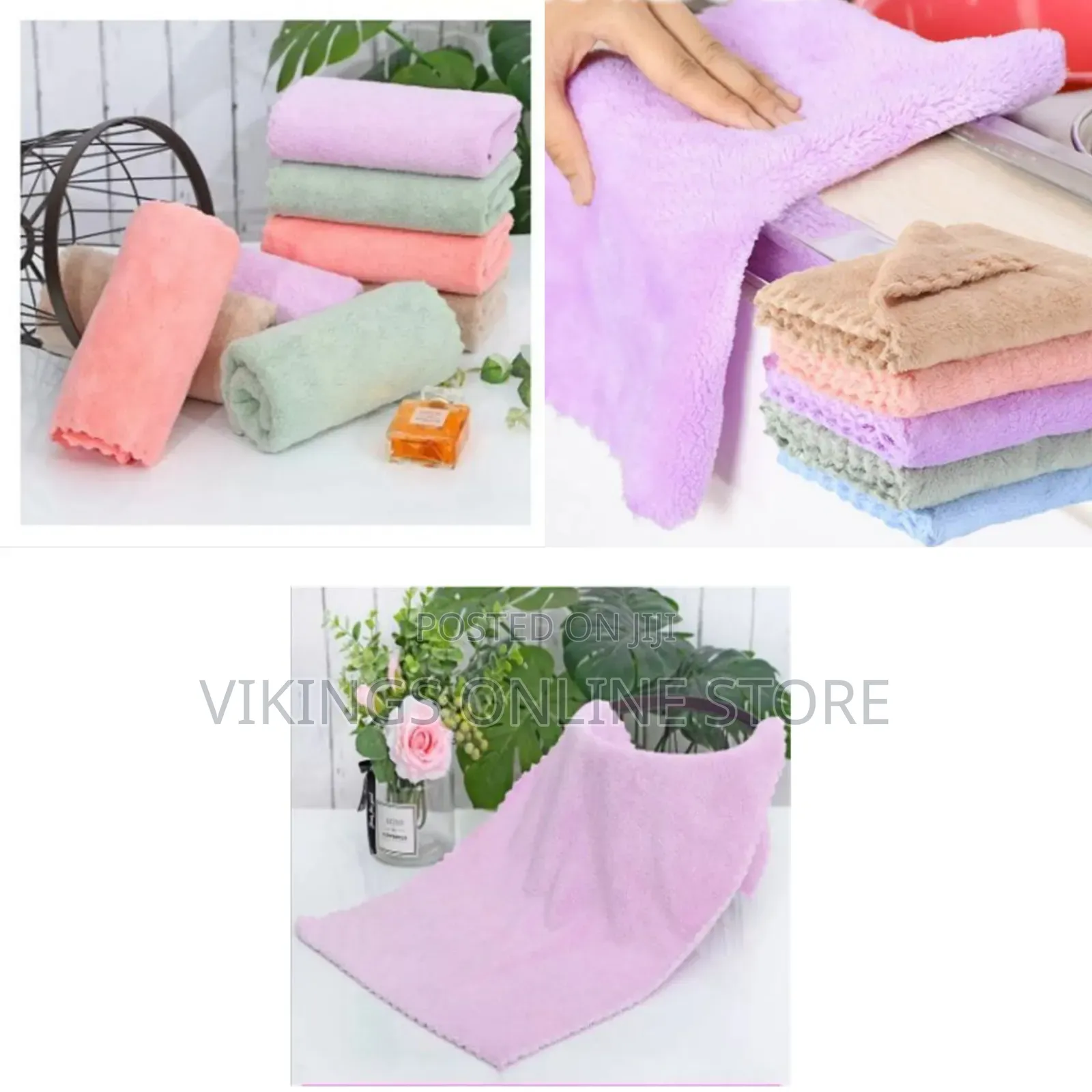 35x75cm, 4 Piece Microfiber Kitchen Dish Clothes, Bathroom, Beach