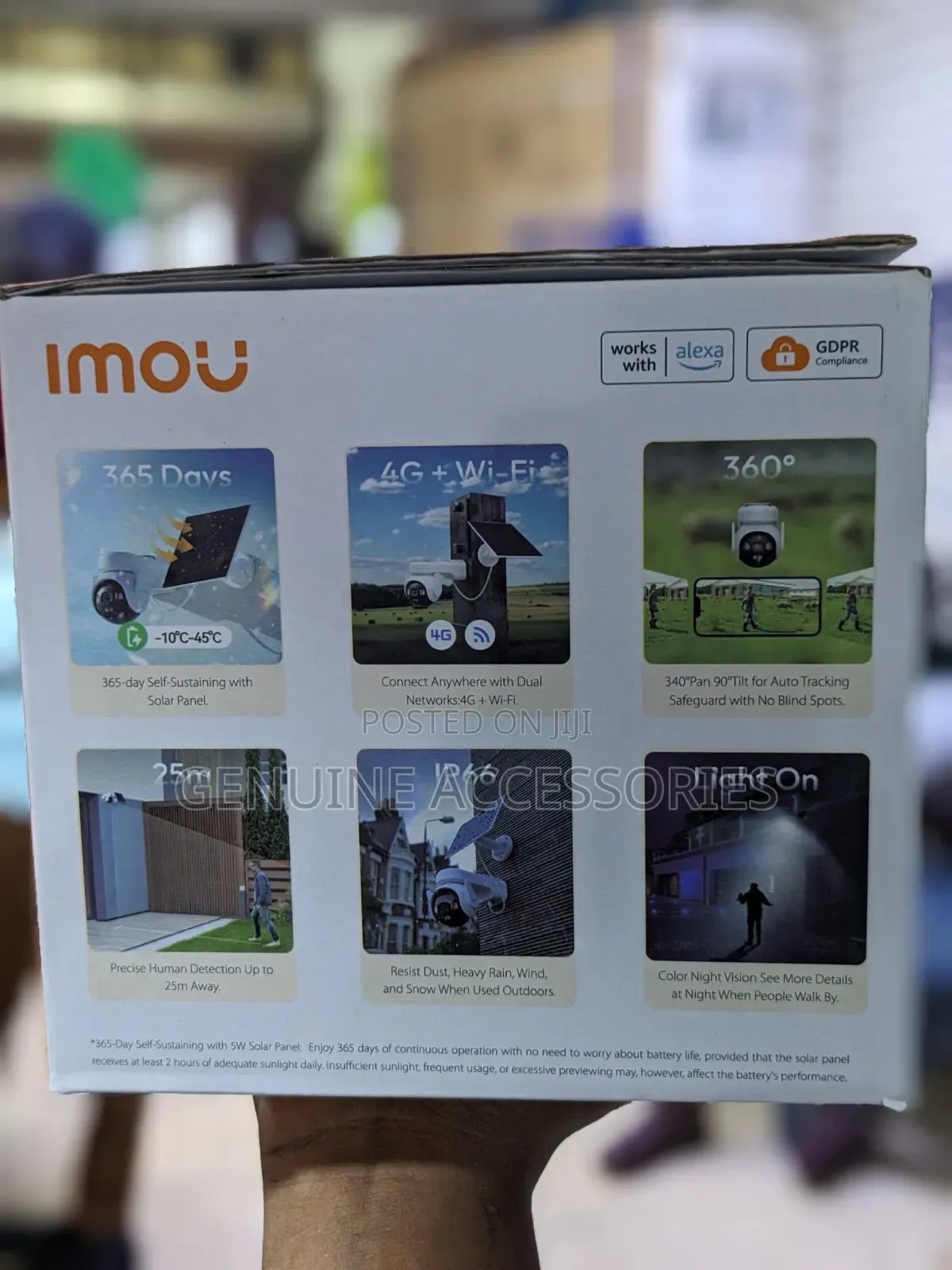 Imou Battery Powered Solar Camera With Solar Panel 5MP