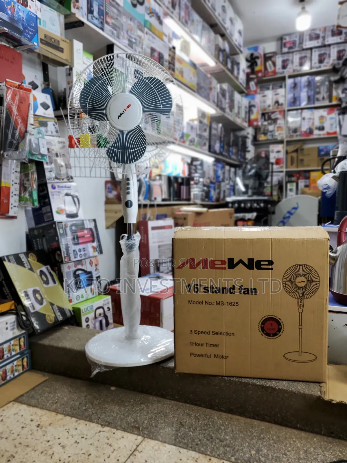 Generic Original Mewe Stand Fan With Timer