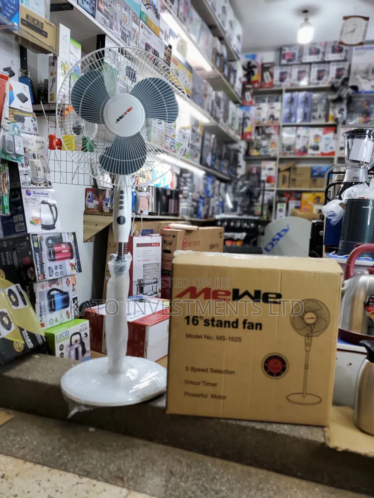 Generic Original Mewe Stand Fan With Timer