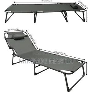 Outdoor Folding Reclining Beach Sun Patio Chaise Lounge Chair