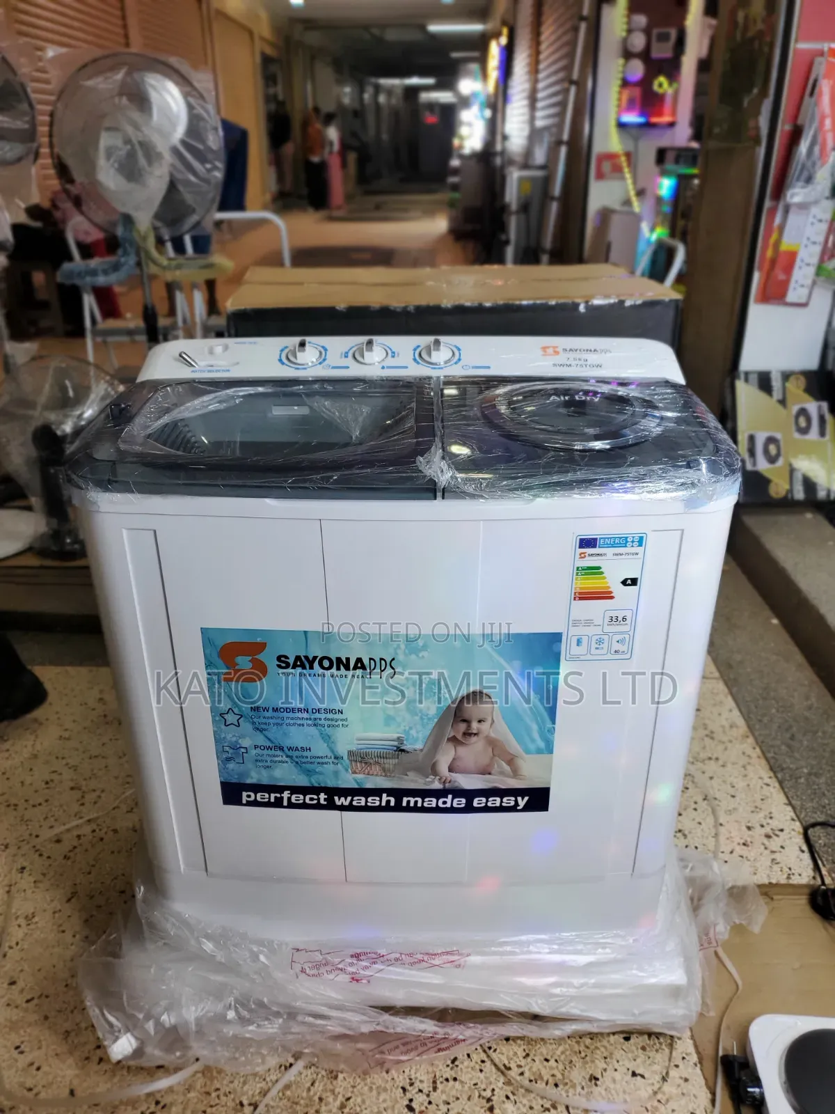 7.5kg Twin Tub Sayona Washing Machine