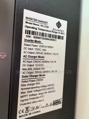 SUMRY 2200VA 1800W Hybrid Solar Inverter Brand New