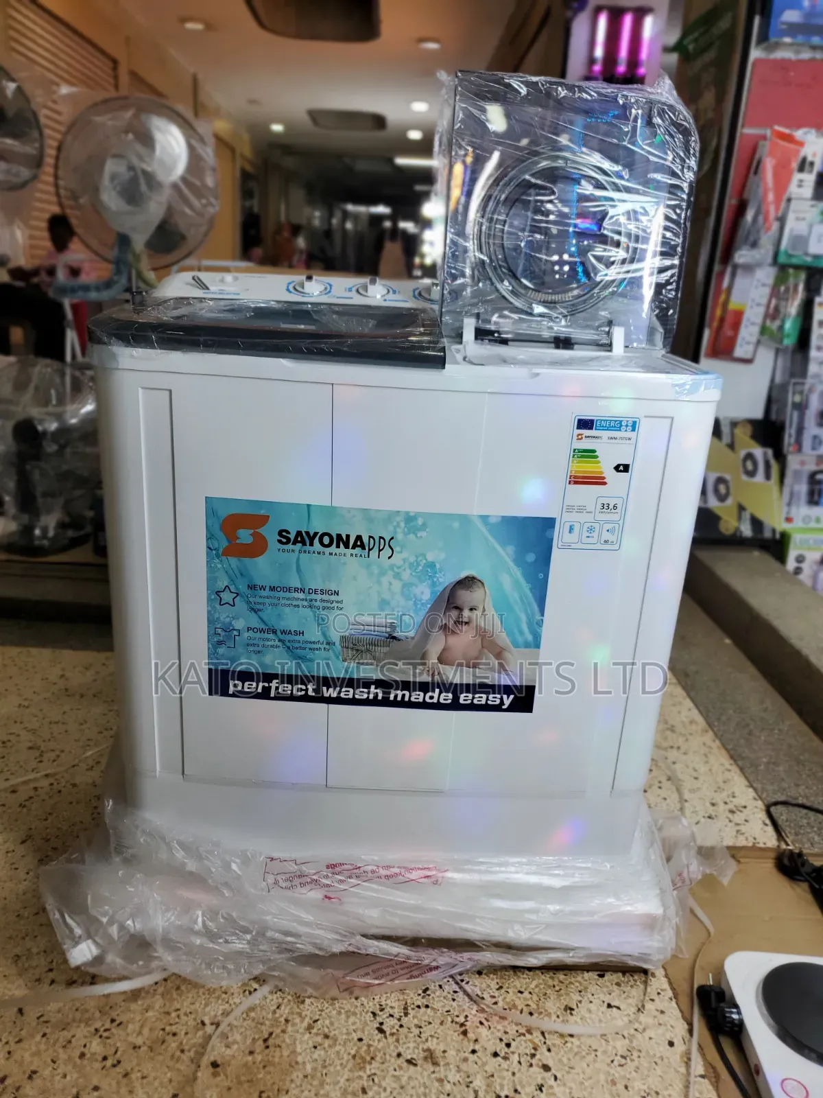 7.5kg Twin Tub Sayona Washing Machine