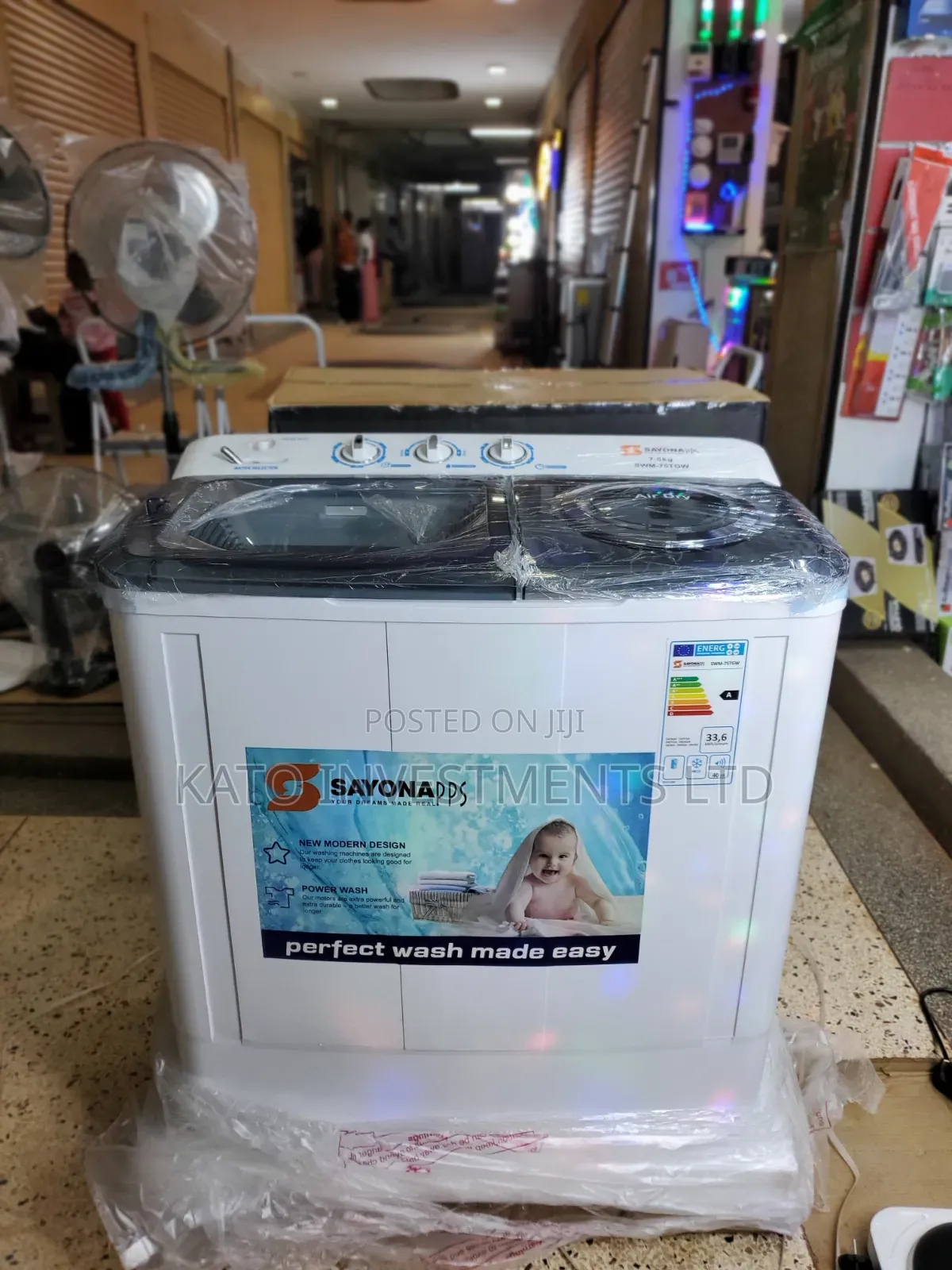 7.5kg Twin Tub Sayona Washing Machine